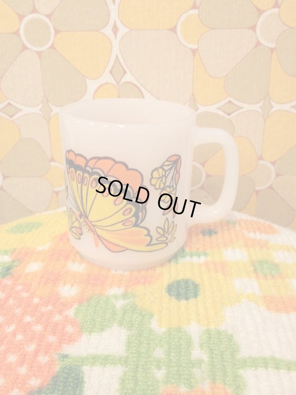 画像1: Glasbake Butterfly Mug