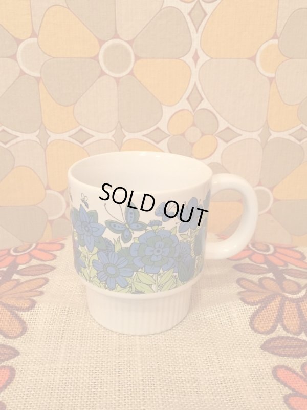 画像1: FLOWER/ BUTTERFLY(BL)Mug