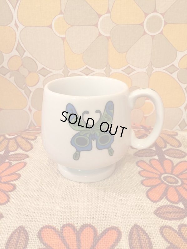 画像1: BL/GR butterfly　Mug