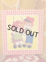 ギンガムチェックフレーム　Raggedy Ann＆Andy WallHanging（ブランコ）