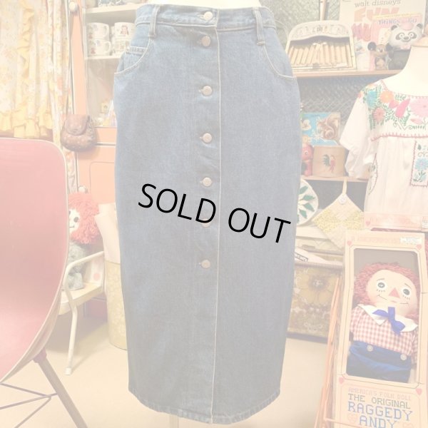 画像1: Front button Denim Skirt