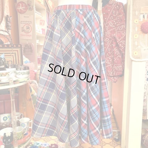 画像1: Plaid Switching Skirt