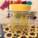 Flower Glass canister