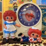 Vintage Raggedy Ann&Andy Clock