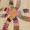 画像12: Vintage double wedding ring pattern patchwork quilt