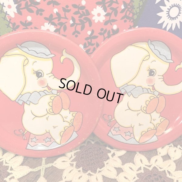 画像2: Pop elephant tin plate  A