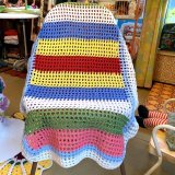 Colorful knit blanket  (M)