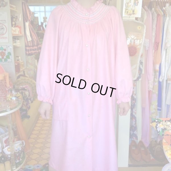 画像1: (SALE) Stitch line pink onepiece