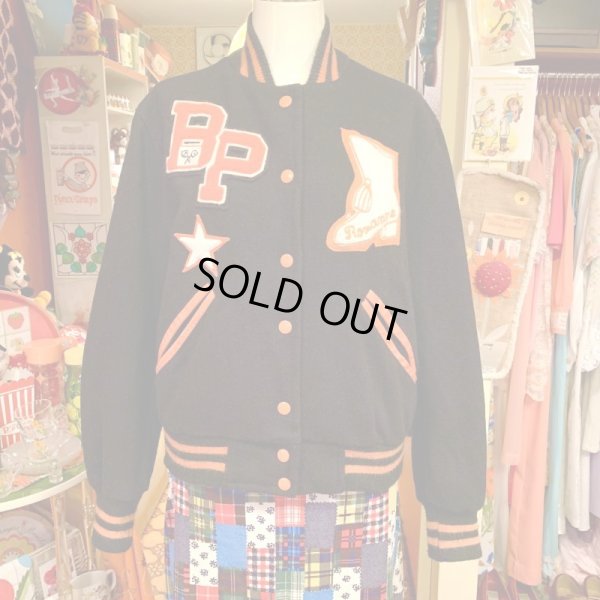 画像1: BK/OR Vintage patch stadium jumper