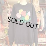 Tulip rubber print vintage sweat