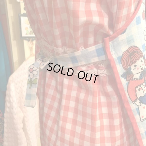 画像3: Vintage Girl&Boy gingham check apron