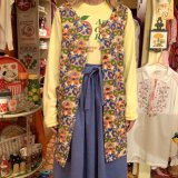 Flower pattern pile vest