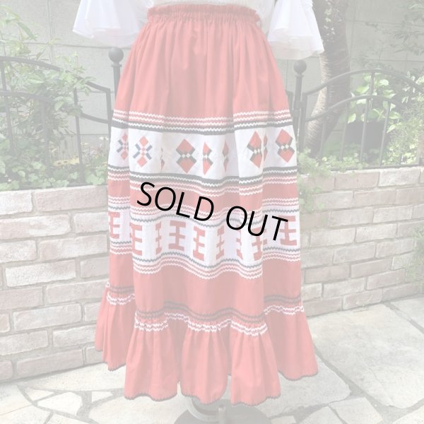 画像1: Vintage Seminole patchwork skirt