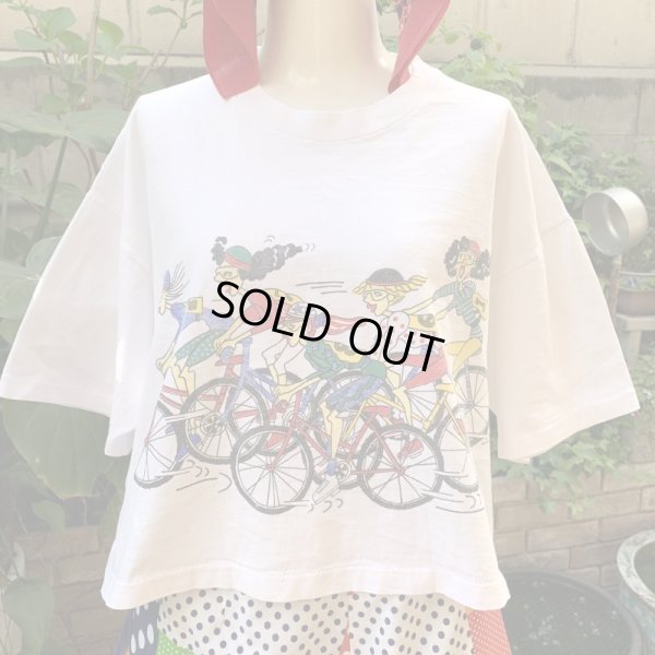 画像1: 90'S bicycle race double sided printed tee