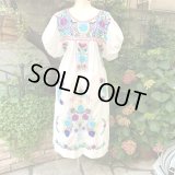 Vintage Wh mexican embroidery dress