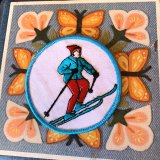 Vintage Skier patch