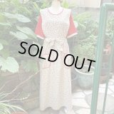 Vintage strawberry pattern apron dress
