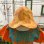 画像1: Handmade OR/YE Flower&Denim reversible tulip hat (1)