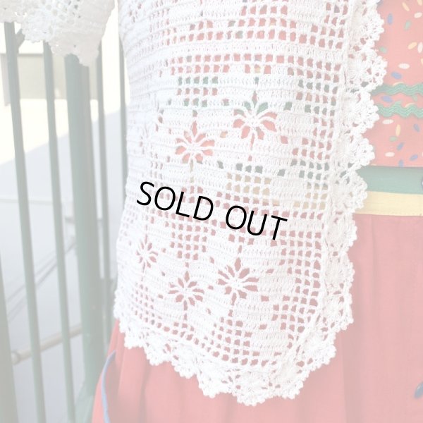 画像2: Vintage flower motif crochet cardigan