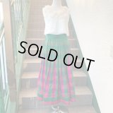 70'S Made in West Germany Silk plaid skirt