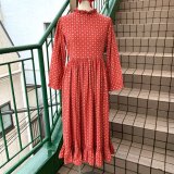Vintage stitch pattern dress