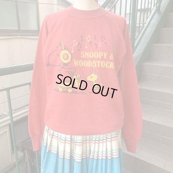 画像1: Vintage SNOOPY raglan sleeve sweat