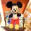 画像1: 70'S Mickey Mouse plush doll (1)