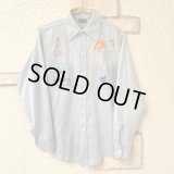 Vintage embroidery chambray shirt