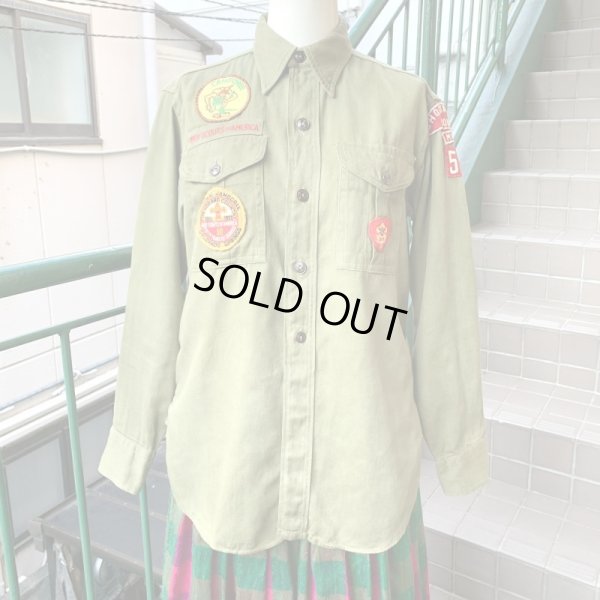 画像1: 50'S〜60'S Vintage boy scout shirt