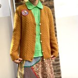 (SALE) Vintage patch knit cardigan
