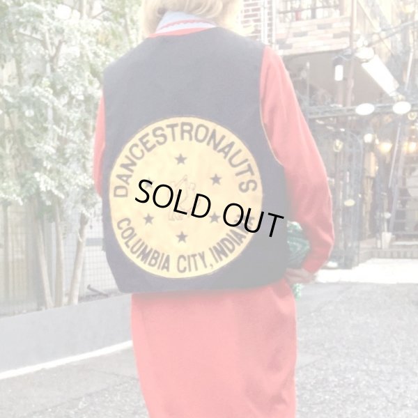 画像1: Vintage reversible big patch vest