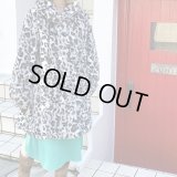 Vintage bk.gy leopard eco fur reversible coat