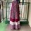 画像4: (SALE) Vintage velor&flower lace patchwork long skirt (4)