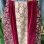 画像2: (SALE) Vintage velor&flower lace patchwork long skirt (2)