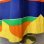 画像10: Vintage Hawaiian rainbow color halter neck dress