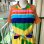 画像4: Vintage Hawaiian rainbow color halter neck dress