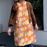 Vintage pile fabric sleeveless dress