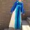 画像2: Vintage blue flower printed Hawaiian sleeveless dress