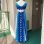 画像9: Vintage blue flower printed Hawaiian sleeveless dress