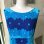 画像4: Vintage blue flower printed Hawaiian sleeveless dress