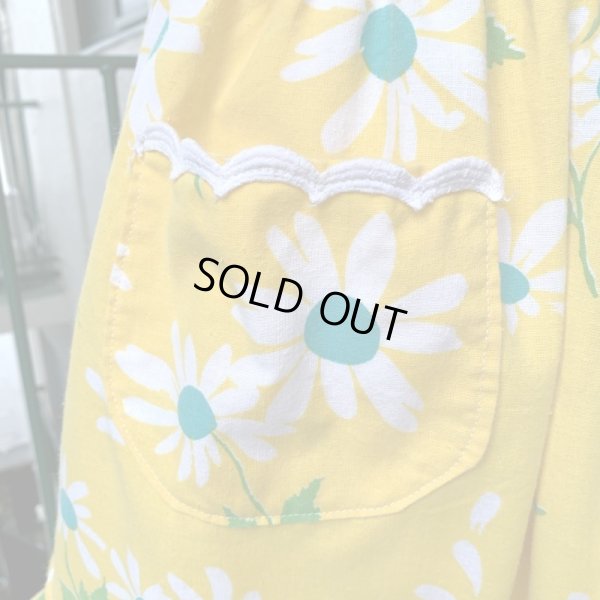 画像2: Vintage daisy pattern apron