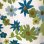 画像4: Vintage BL・GR Flower pattern flat sheets