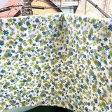Vintage BL・GR Flower pattern flat sheets
