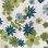 画像5: Vintage BL・GR Flower pattern flat sheets