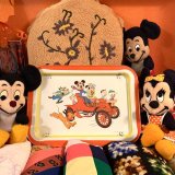 Vintage Walt Disney Productions folding tin tray table