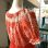 画像10: Vintage flower pattern ruffle lace dress