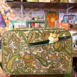 Vintage paisley pattern trunk bag