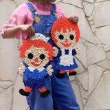 Vintage Raggedy Ann&Andy wall decoration