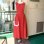 画像2: Vintage pindot pattern ruffle pocket sleeveless long dress