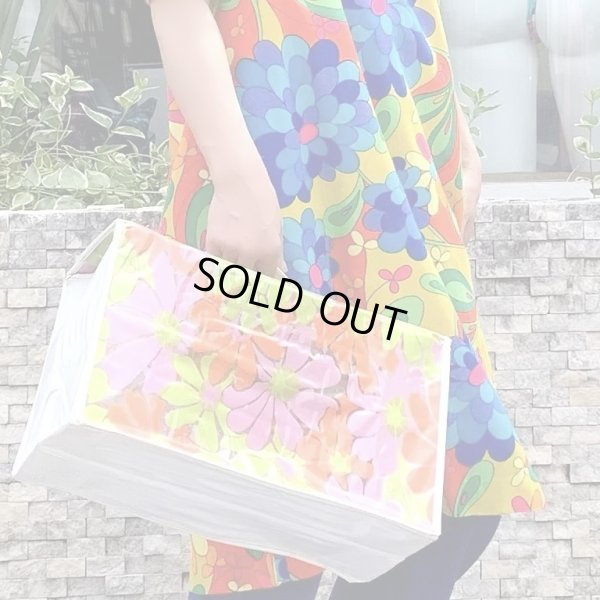 画像1: (SALE)Vintage flower pattern Hawaiian dress